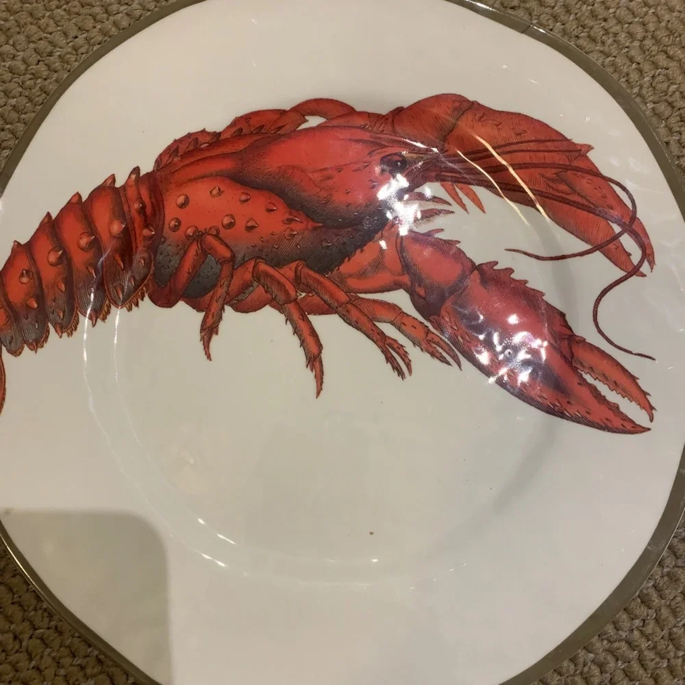 Three Pottery Barn plates